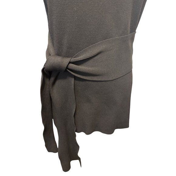2/$30 Zara Small Knit Black Sleeveless Tunic Waist Tie - Picture 7 of 13